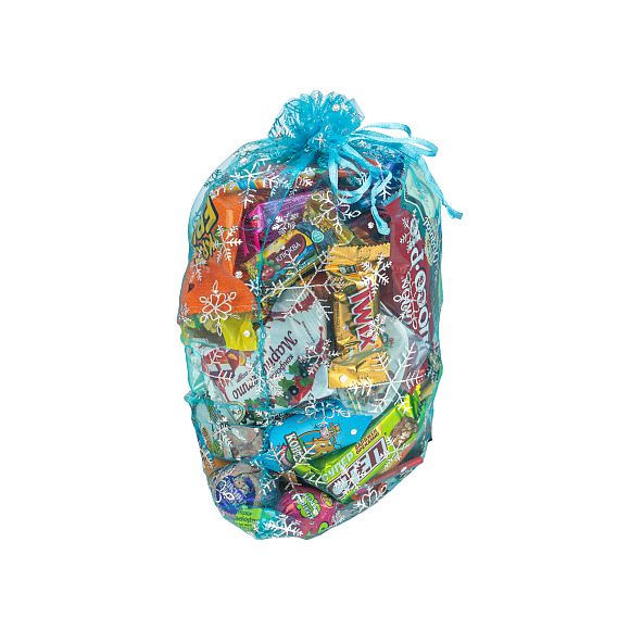 Сладкий новогодний подарок Мешочек Снежинки (Бюджет)