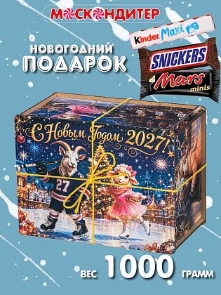 Новогодний подарок Новогодний подарок «Хоккеист и фигуристка»